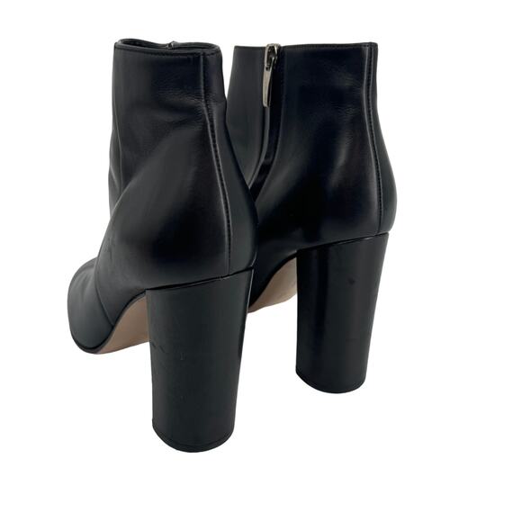 Gianvito Rossi Ankle Boots Almond Toe Leather Ankle Boots Black Size 38.5 - Picture 5 of 12